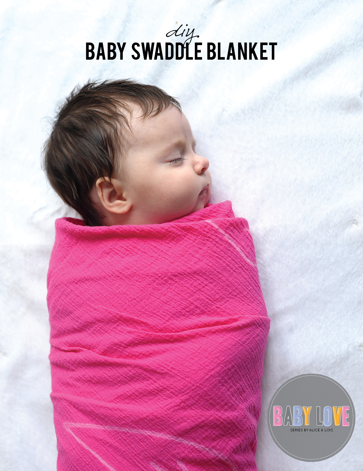 How to make a baby swaddle blanket sale