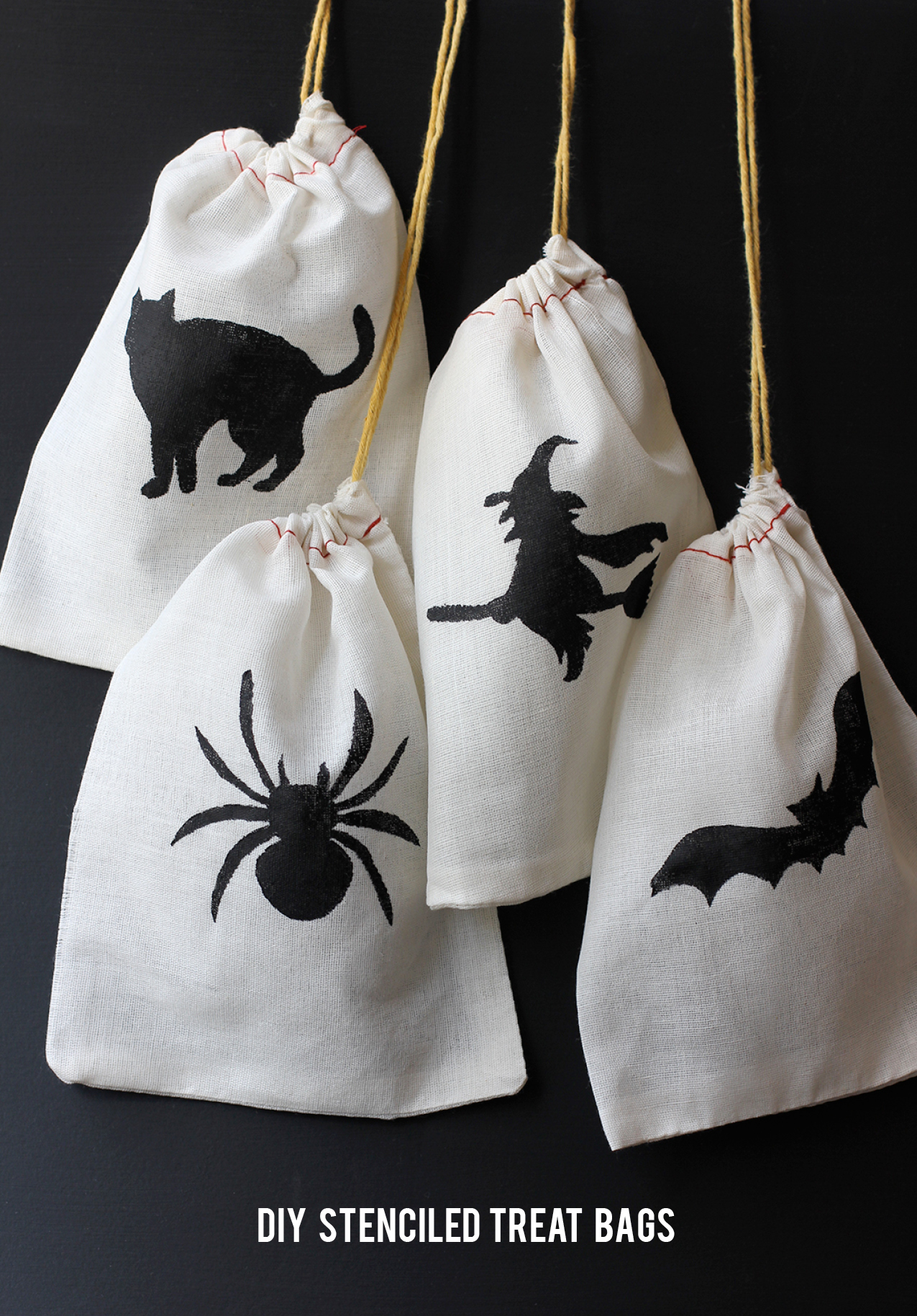 Make Your Own Halloween Treat Bags from Wrapping Paper! - Ella