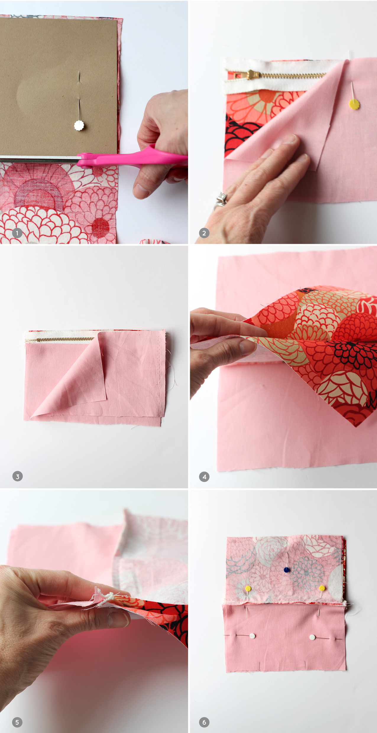 how to make makeup pouch at home with paper, DIY makeup bag