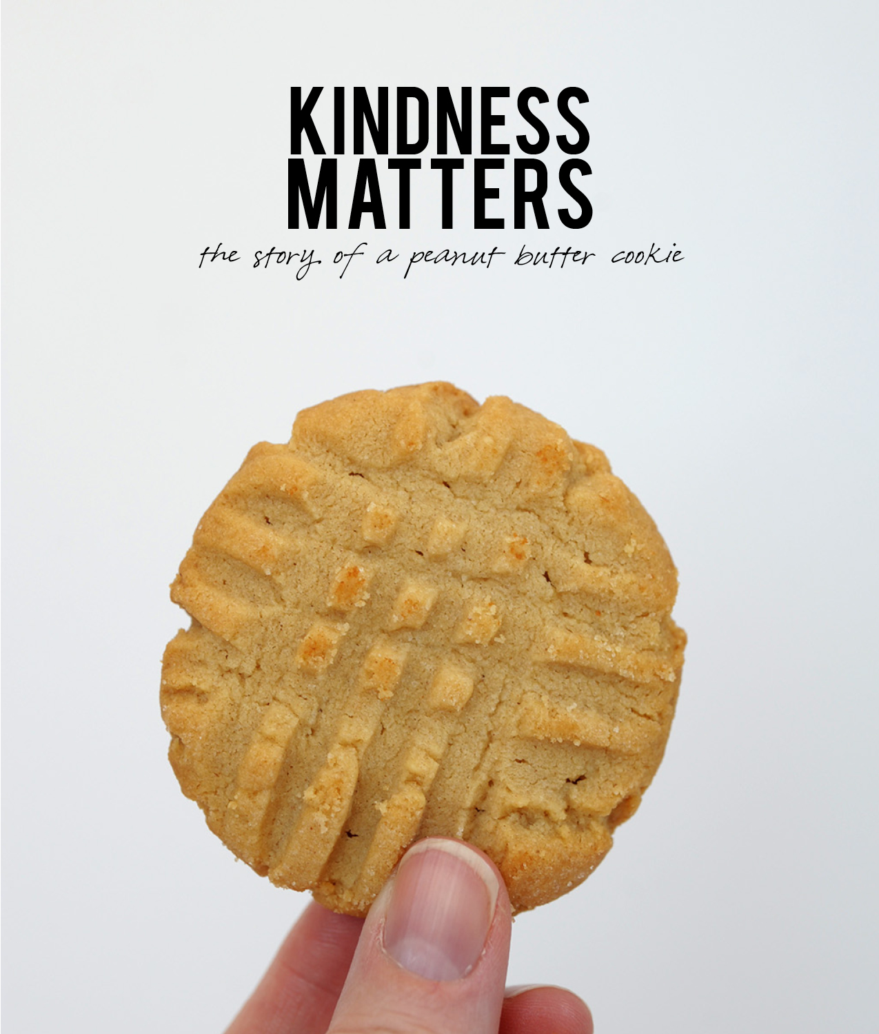 Kindness Matters, the story of a peanut butter cookie on aliceandlois.com