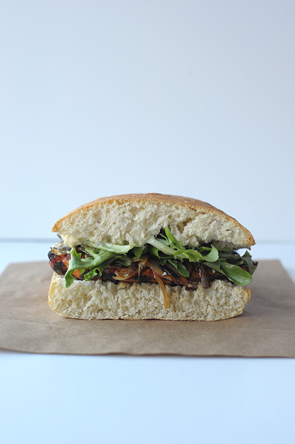 barbecue chicken sandwich with roasted jalapeño aioli on aliceandlois.com