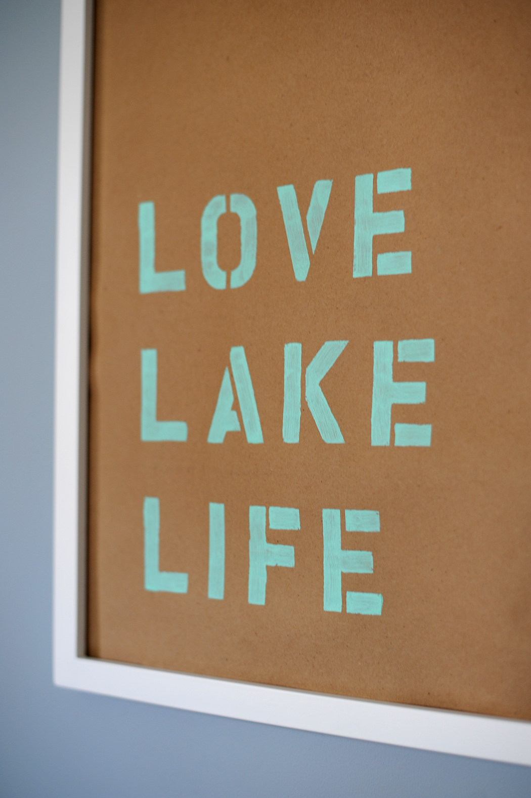 love lake life diy wall art