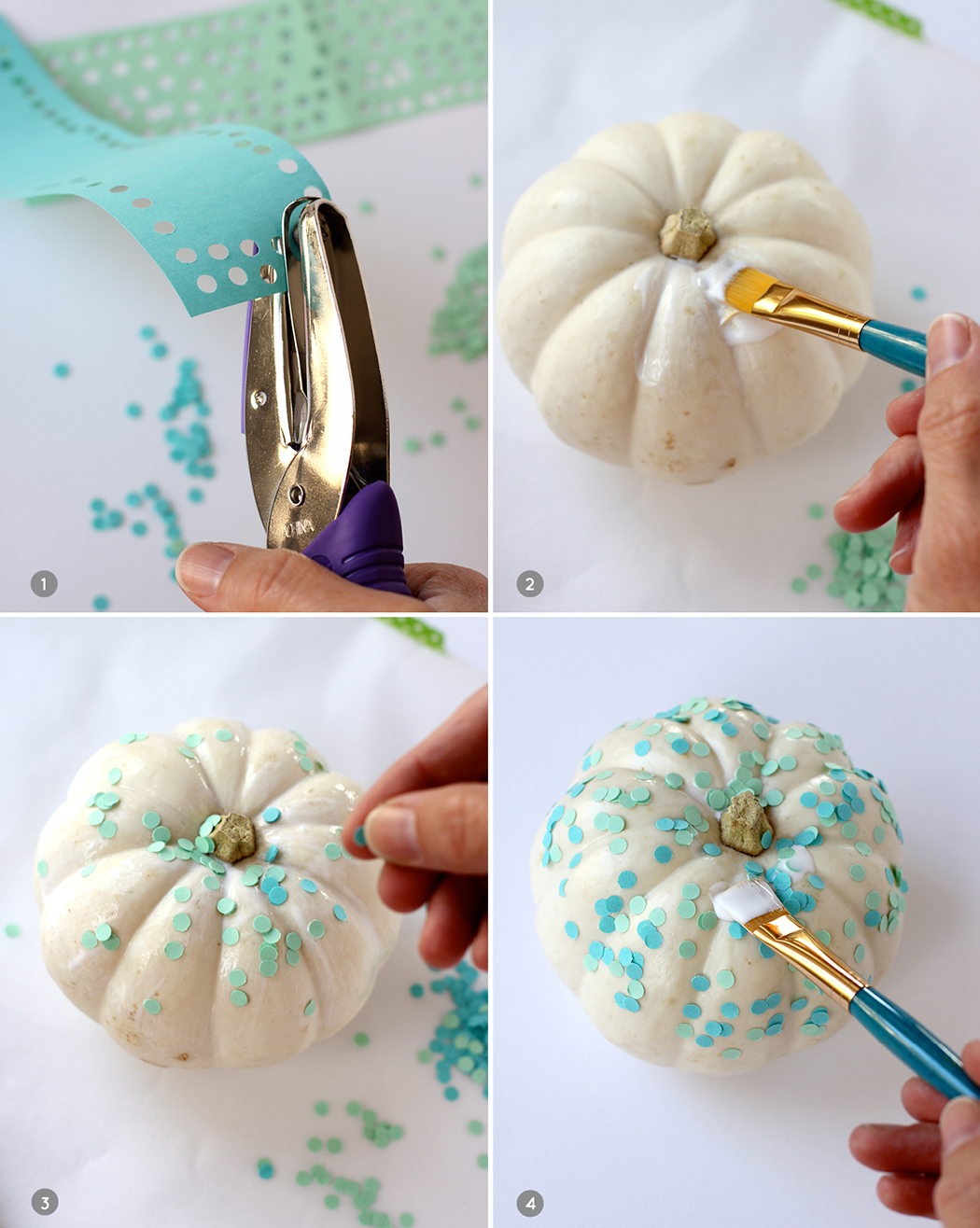 DIY confetti pumpkin | alice & lois