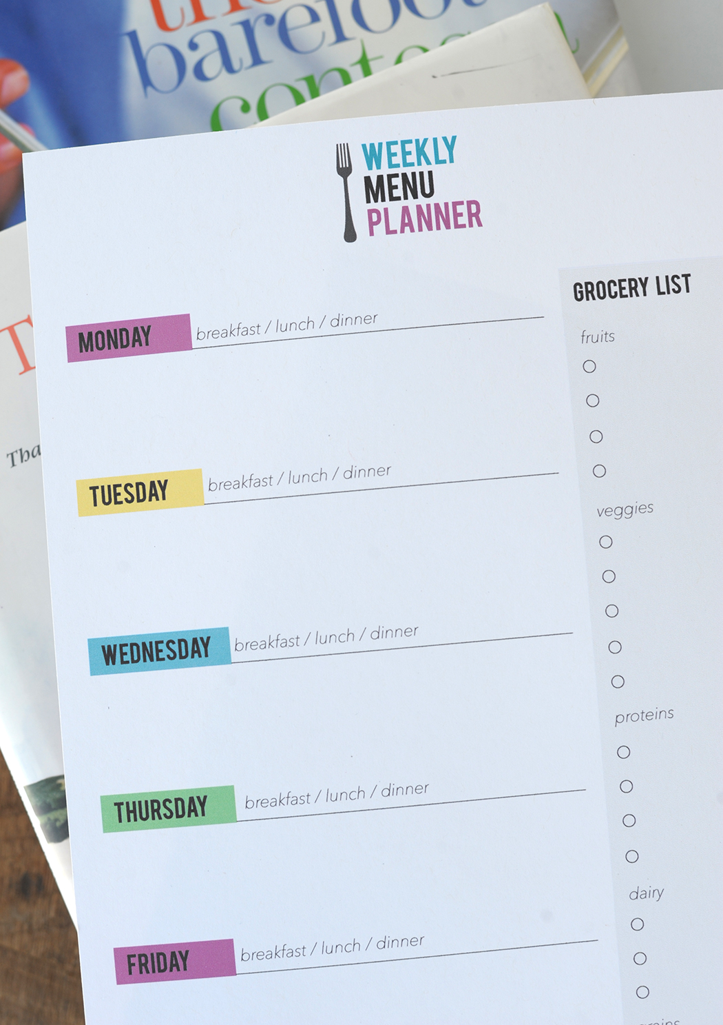 meal planning strategy and free printable on aliceandlois.com