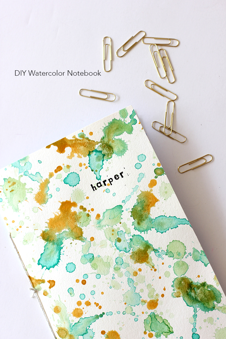 DIY Water Color Notebook