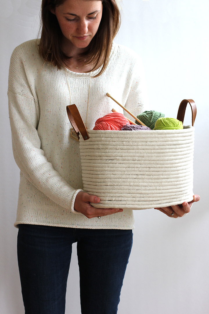 DIY No-Sew Rope Coil Basket / alice & lois