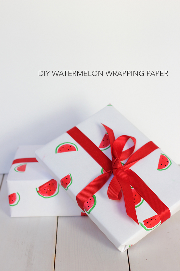 DIY Watermelon Wrapping Paper // alice & lois