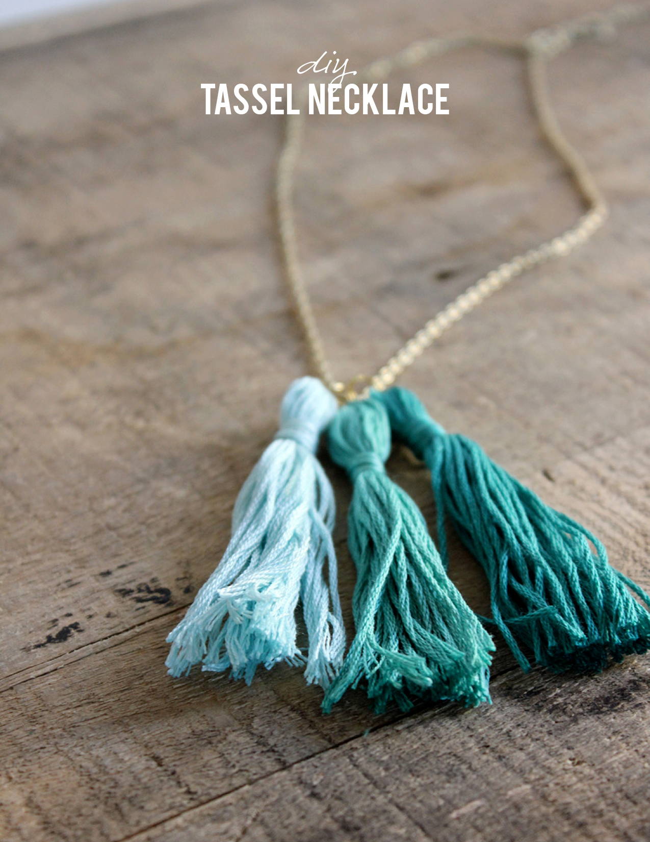 10 Minute DIY Tassel Necklace - Alice and Lois